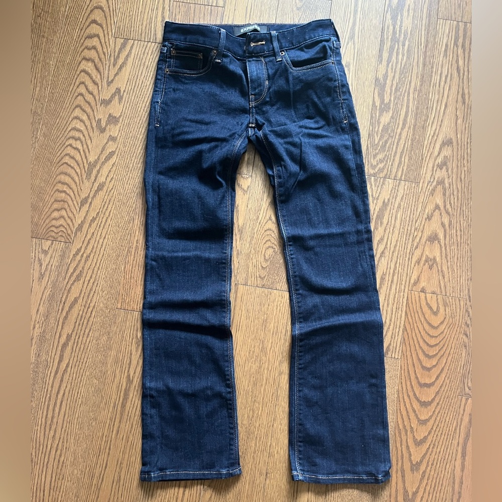 Express | Women’s Dark Blue Low Rise Jeans